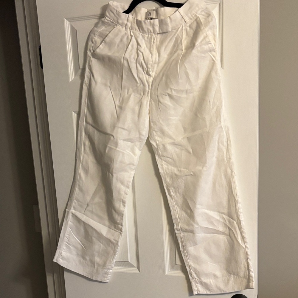 Banana Republic Cream Linen Pants
